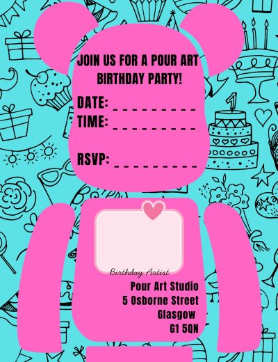 Pour Art Party Invitation